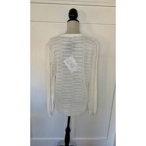 Roberto Collina Mens Sweater in Ivory Size 52 Knit Pullover Classic Warmer Boho